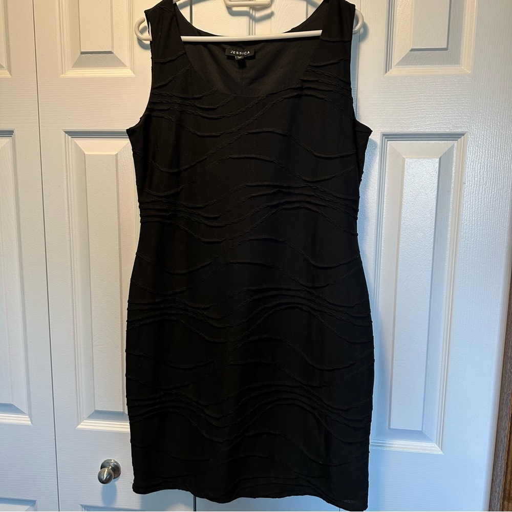 Textured Black Dress
